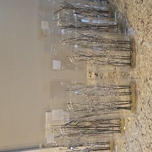 Lemax Set of 6 Stand of Sycamore Trees Birch Trees